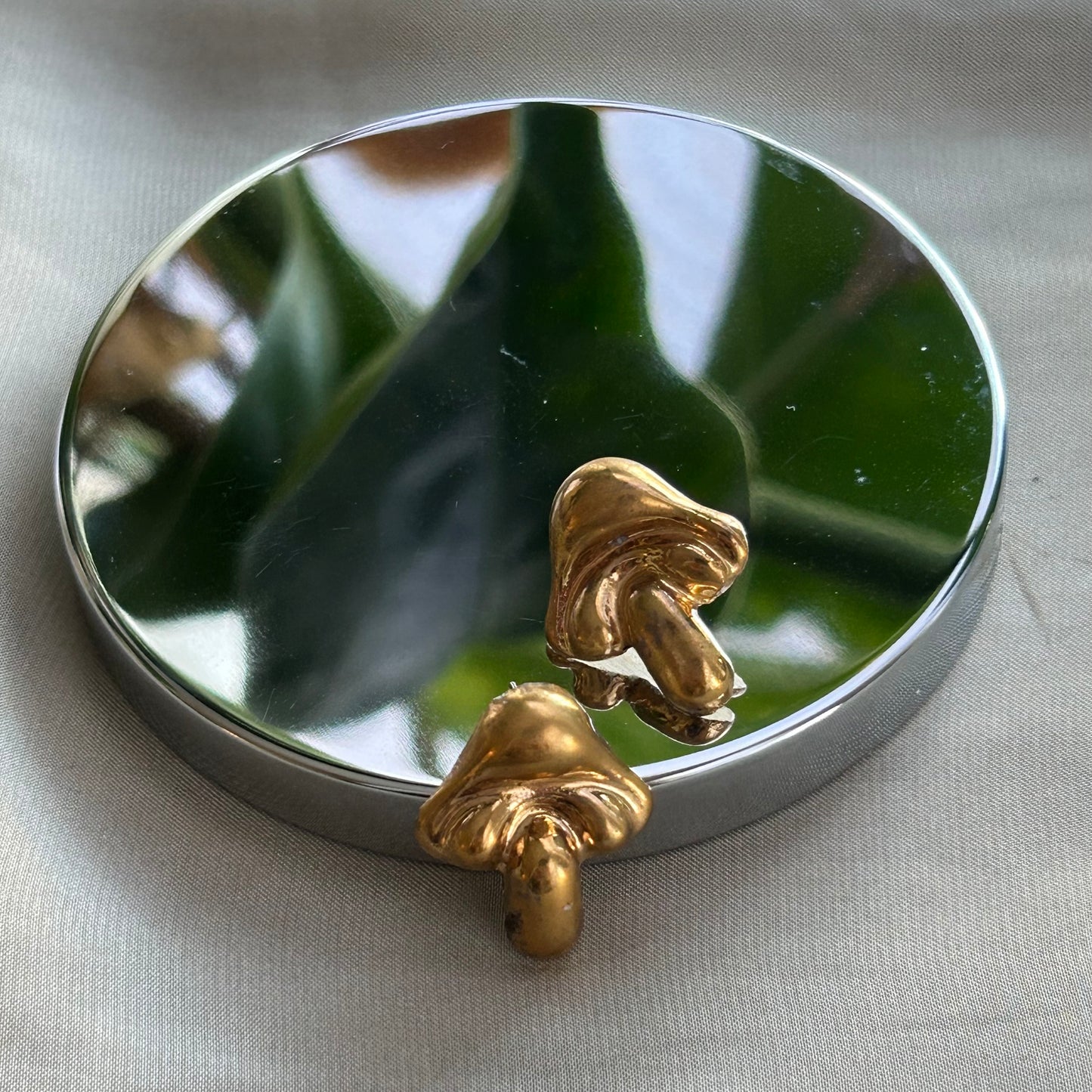 Gold Mushroom Stud