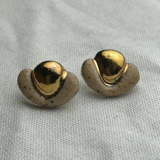 Wrapped Gold Studs