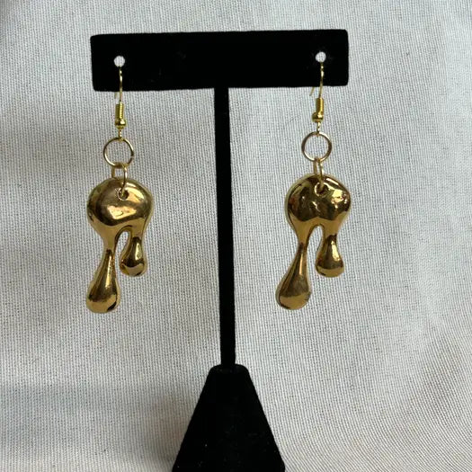 Gold Drip Dangles